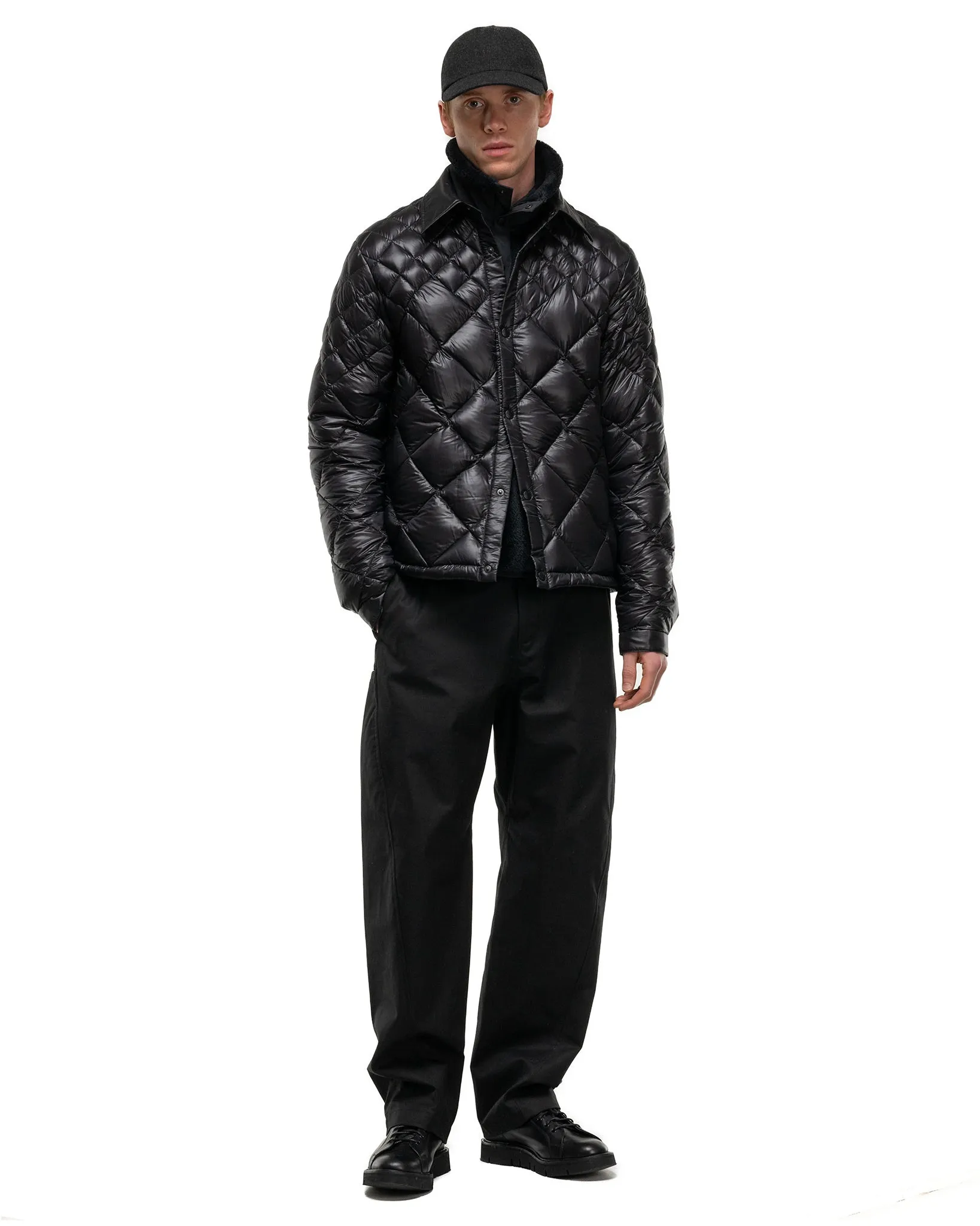 / NANGA Skyline Shirt Jacket - Nylon Ripstop / Goose Down Black