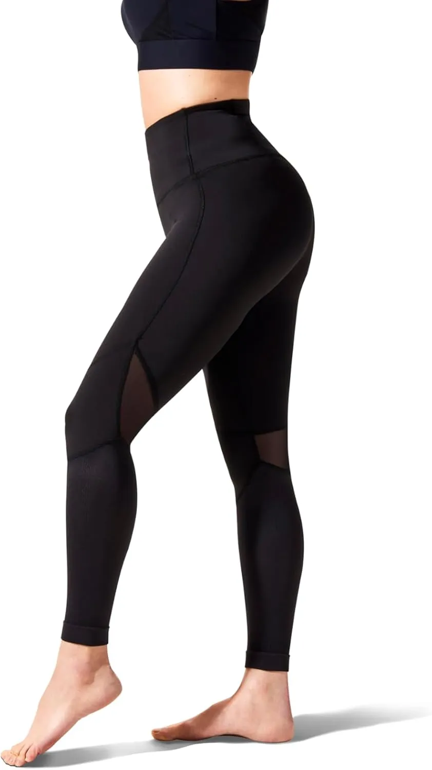 20-30 mmHg Compression Leggings Rise Pant 26" for Women - Yoga Gym Running Training