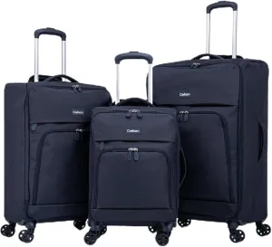 3 Piece Softside Luggage Sets  Lightweight Durable Suitcase with 360 Silent Spinner Wheels & Retractable Handle, Softshell Carry On for Business/Family Travel (20in/24in/28in)