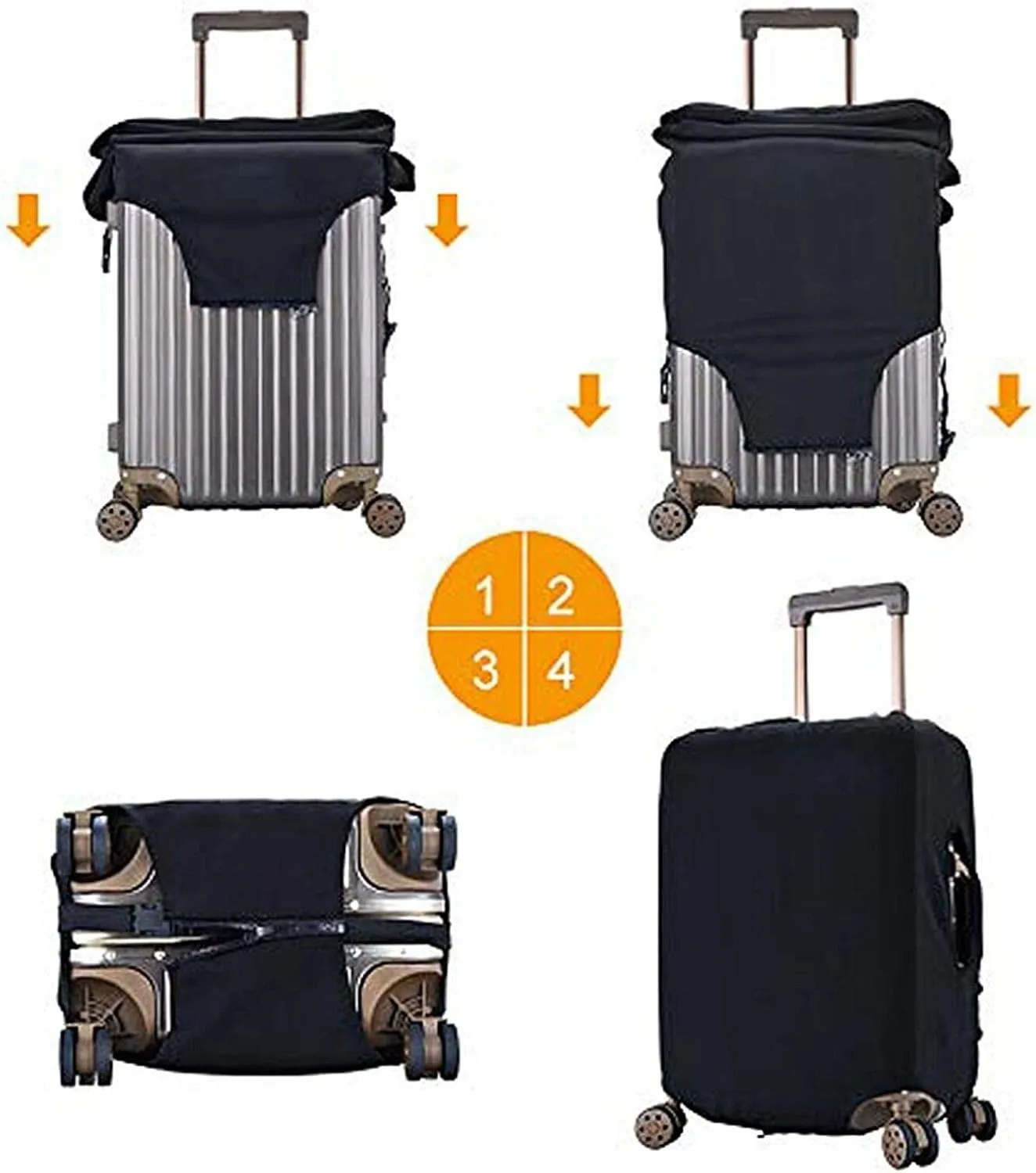 African American Women Luggage Cover Washable Suitcase Protector Anti-scratch Suitcase cover XL(31-32 inch luggage)