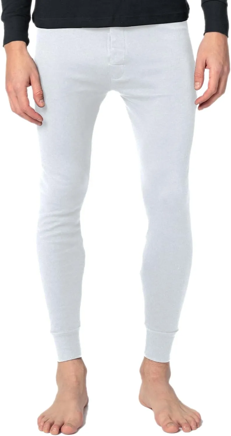 Andrew Scott Men's 3 Pack Premium Cotton Base Layer Long Thermal Underwear Pants