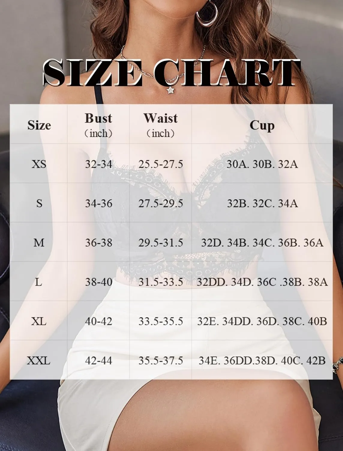 Avidlove Lace Bralettes for Women Y2k Strap Bustier Cami Top V Neck Camisole Lingerie
