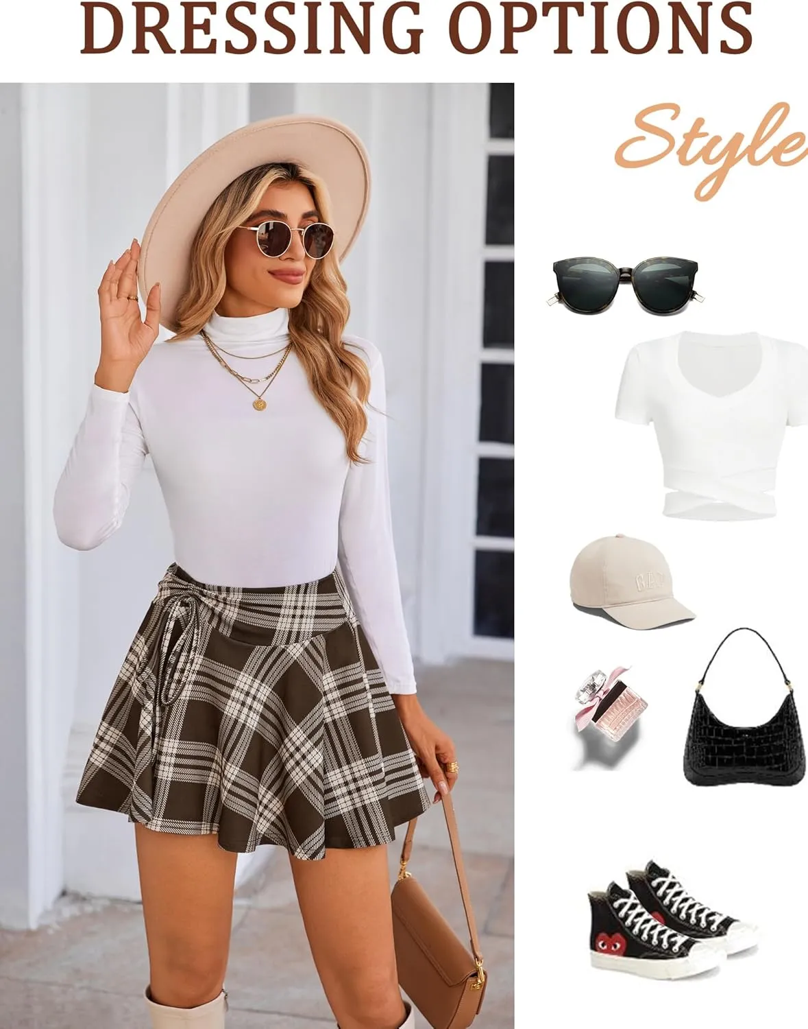 Avidlove Mini Skirt for Women Pleated Drawstring High Waist Skater Skirt Sexy Lingerie Skirts S-XXL