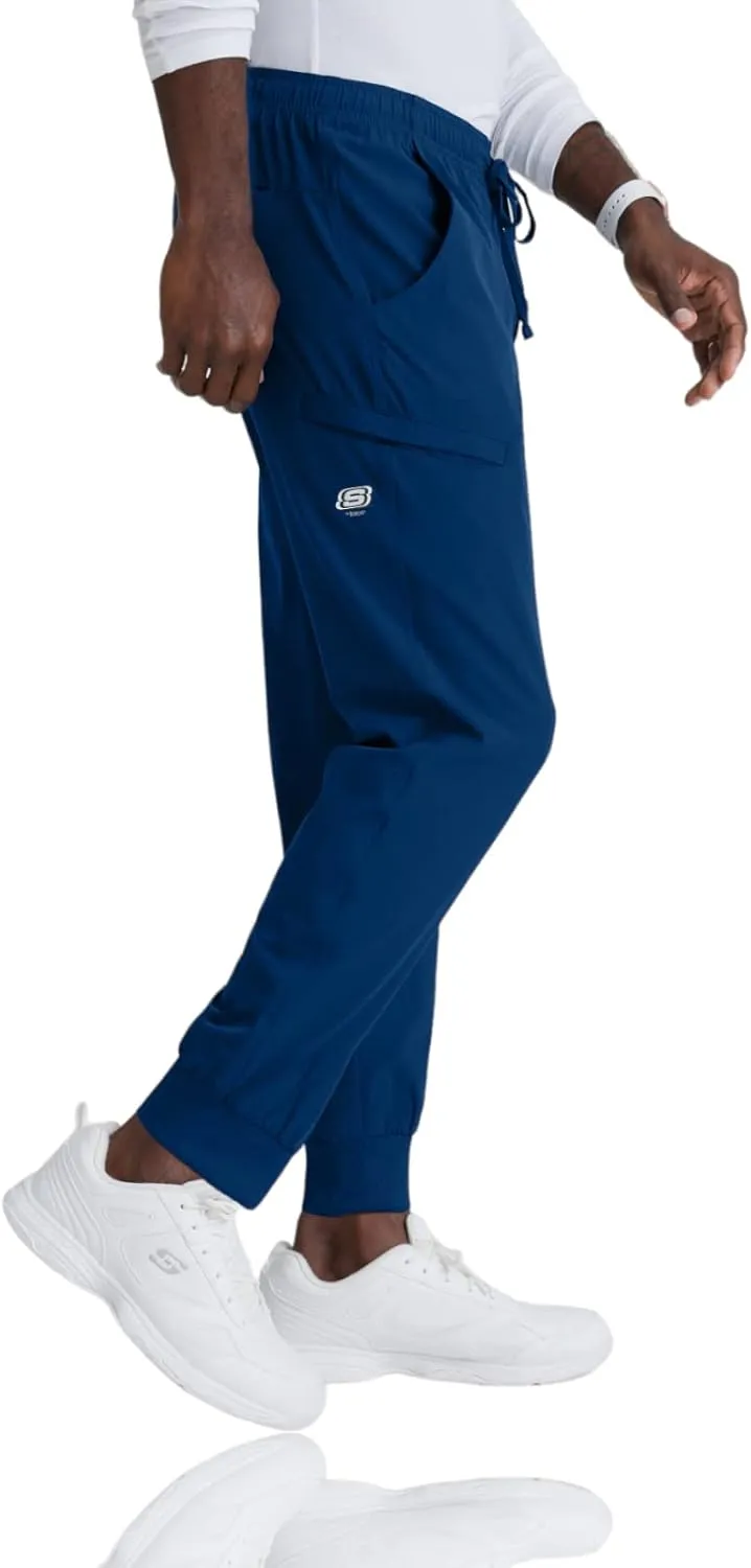 BARCO Skechers Vitality Crew Scrub Jogger for Men - Medical Cargo Pant, 4-Way Stretch, Sustainable Fabric Men's Scrub Pant
