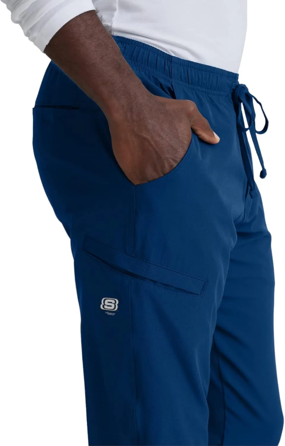 BARCO Skechers Vitality Crew Scrub Jogger for Men - Medical Cargo Pant, 4-Way Stretch, Sustainable Fabric Men's Scrub Pant