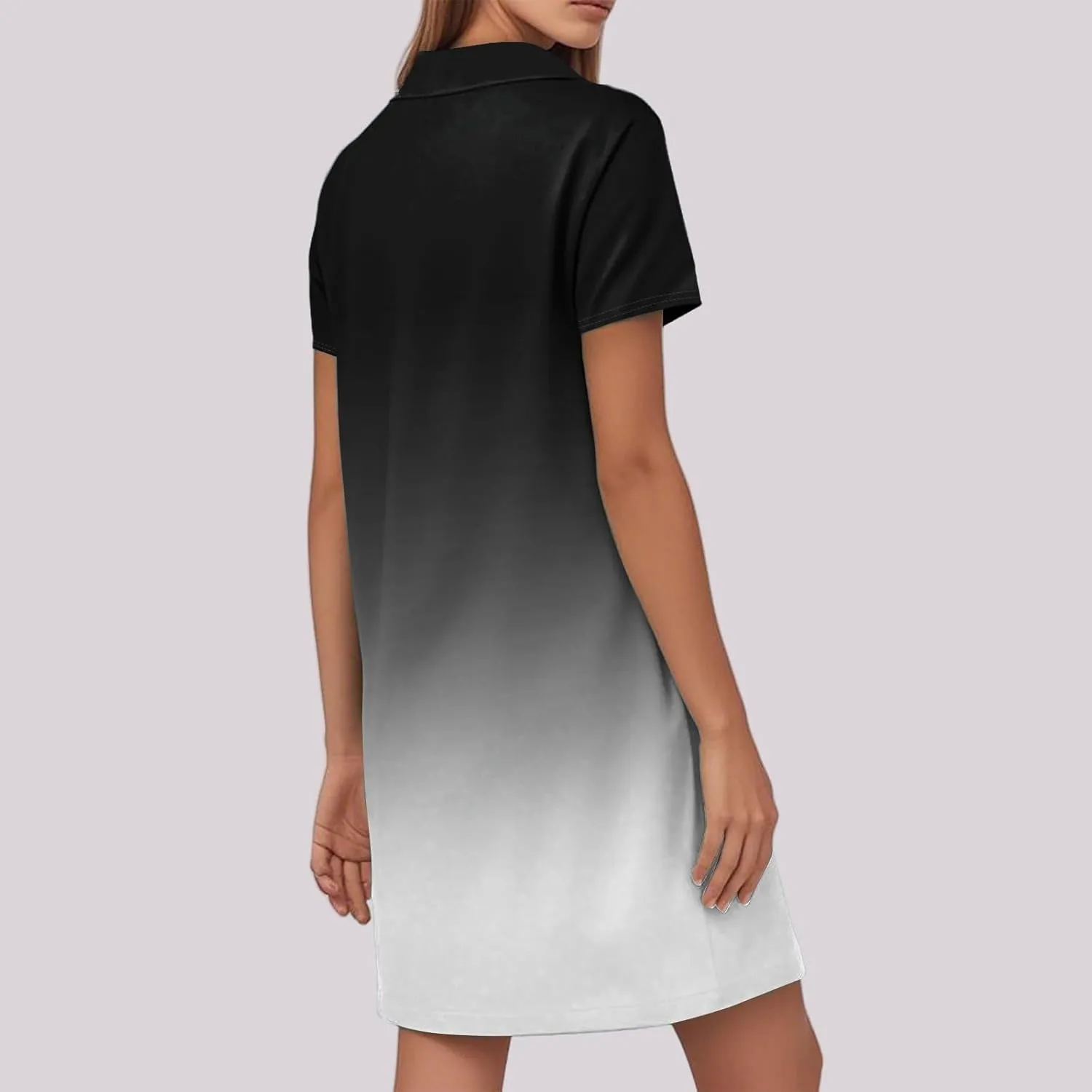 Beach Vacation Clothes for Women Womens Summer Dresses Trendy 2025 V-Neck Short Sleeve Sundress Novelty Dress