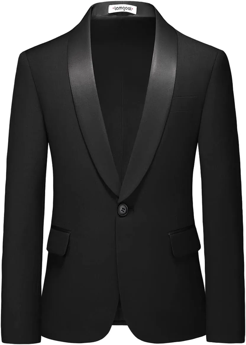 Boy Suits 3 Piece Slim Fit Formal Suit Set with Tuxedo Jacket Vest Pants for Kids Wedding Ring Bearer Party