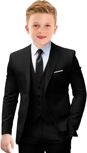 Boys Suit Formal Suits for Boys Slim Fit Tuxedo Suits Set Boy Dress Clothes Toddler Wedding Outfit