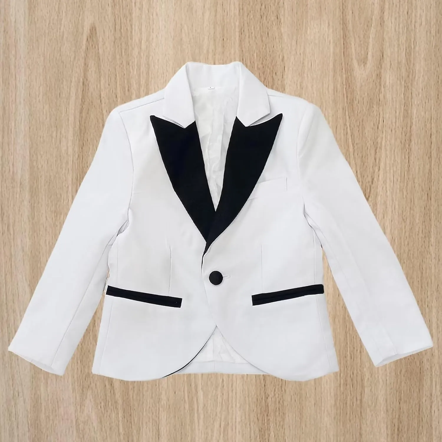 Boys Suits 3 Piece Formal Solid Slim Fit Suit Peak Lapel Blazer Pants Vest Boys Suit Double Breasted Kids Tuxedo