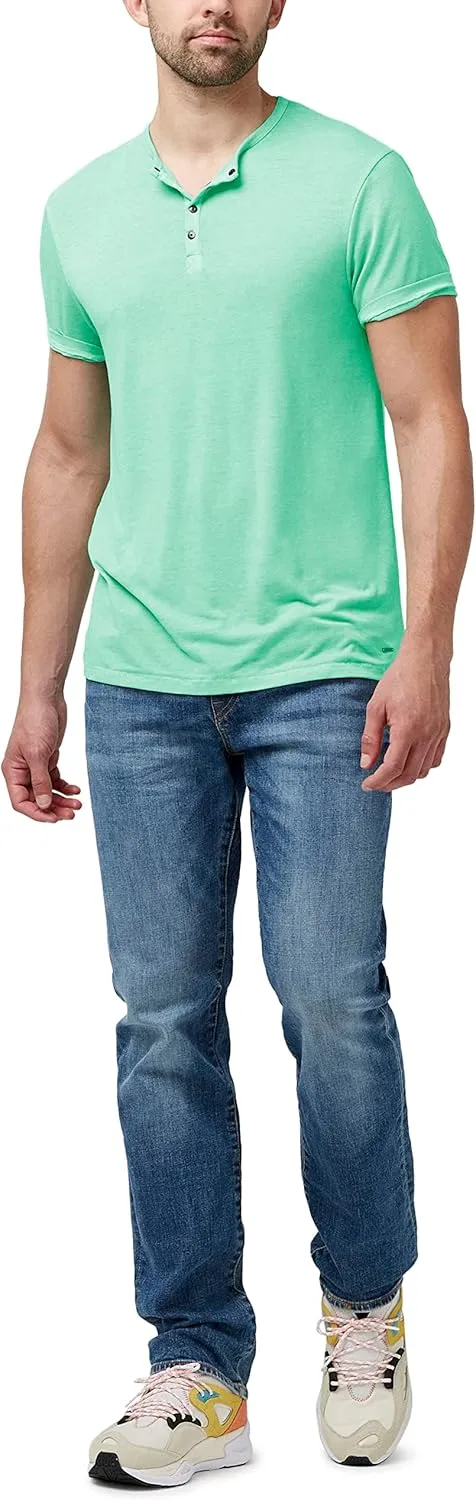 Buffalo David Bitton Men's Short Sleeve Kasum Henley