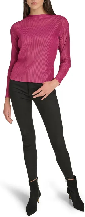 Calvin Klein Women's Long Sleeve Mock Neck Top
