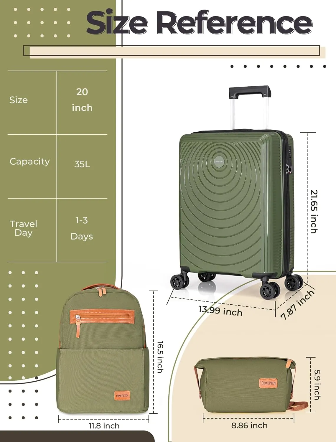 Carry On Luggage 22x14x9 Airline Approved, 20-inch Soft shell Suitcases with Wheels, PP Lightweight Carry on Suitcase with TSA Lock