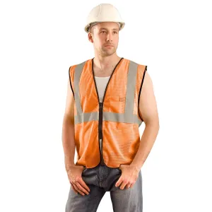 Class 2 Mesh Vest - Orange S/M