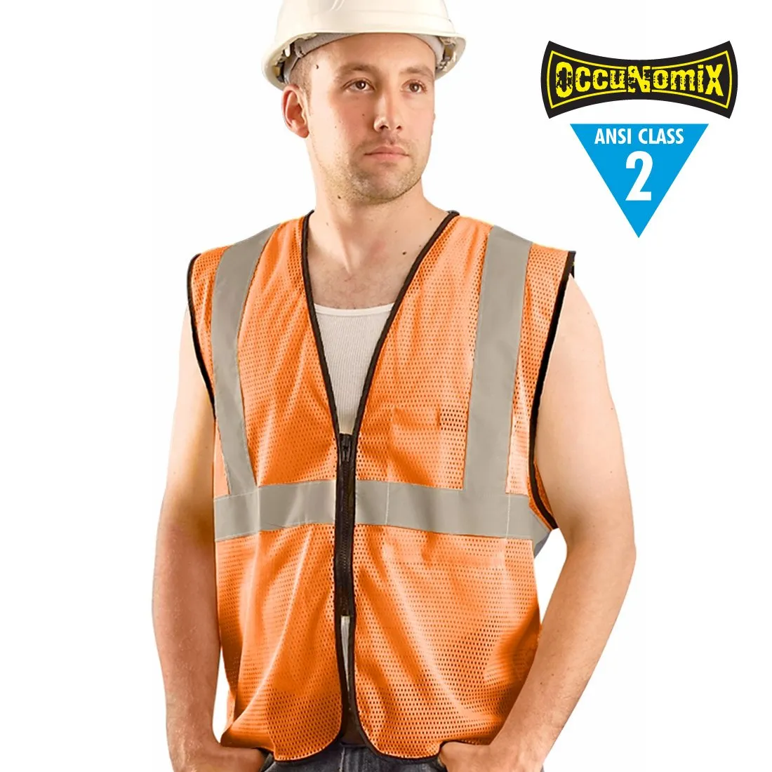 Class 2 Mesh Vest - Orange S/M