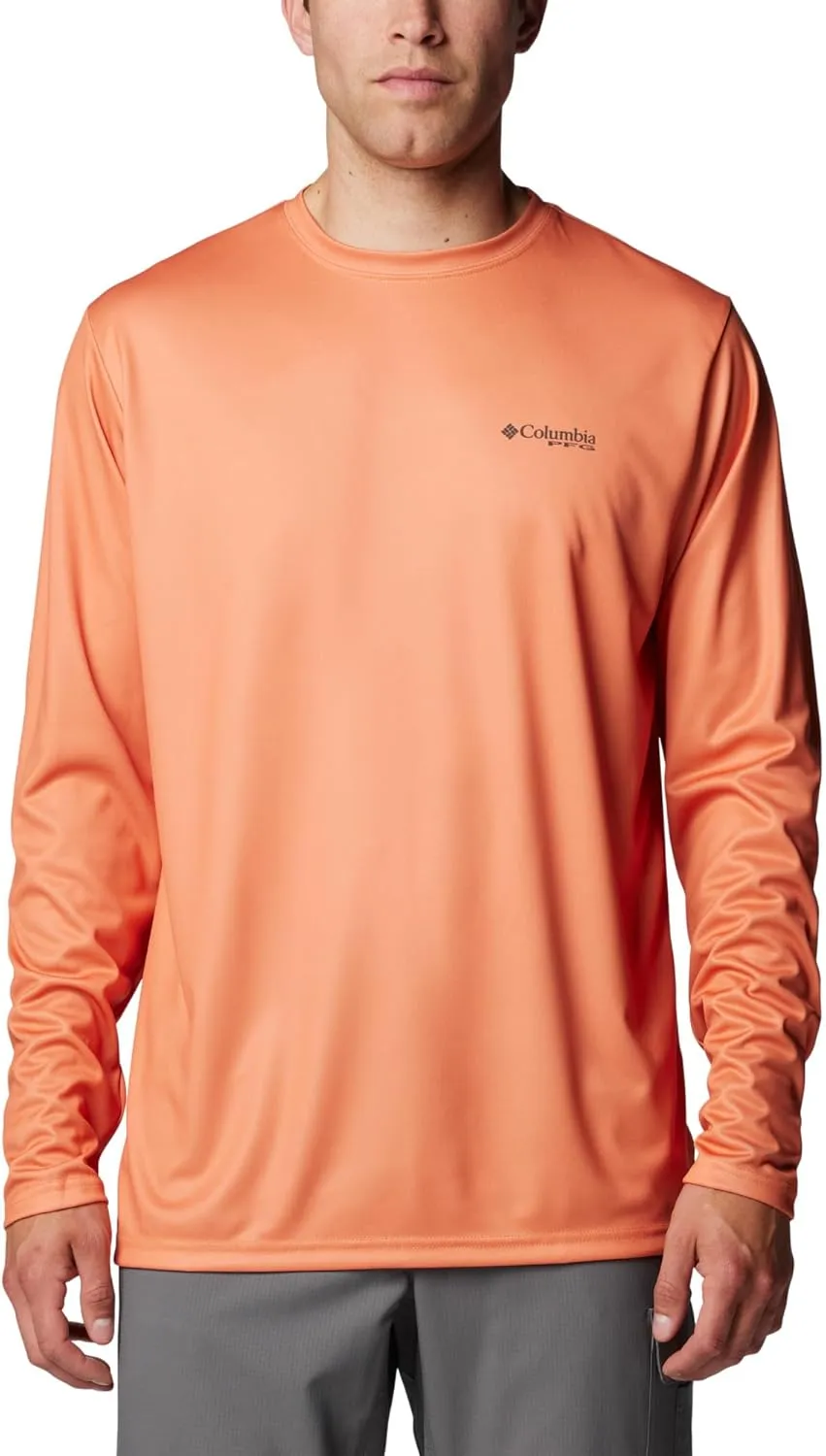 Columbia Men's PFG Terminal Tackle Fish Flag Long Sleeve Fishing Shirt