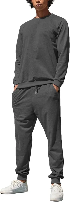 COOFANDY Men's Tracksuit 2 Piece Long Sleeve Pullover Jogging Track Suit Athletic Casual Sweatsuit