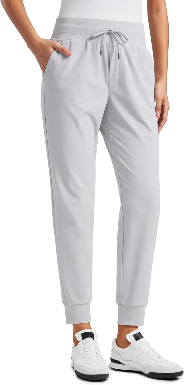 CRZ YOGA All Day Comfy Joggers for Women Golf Work Casual Hiking Travel Pants with Pockets