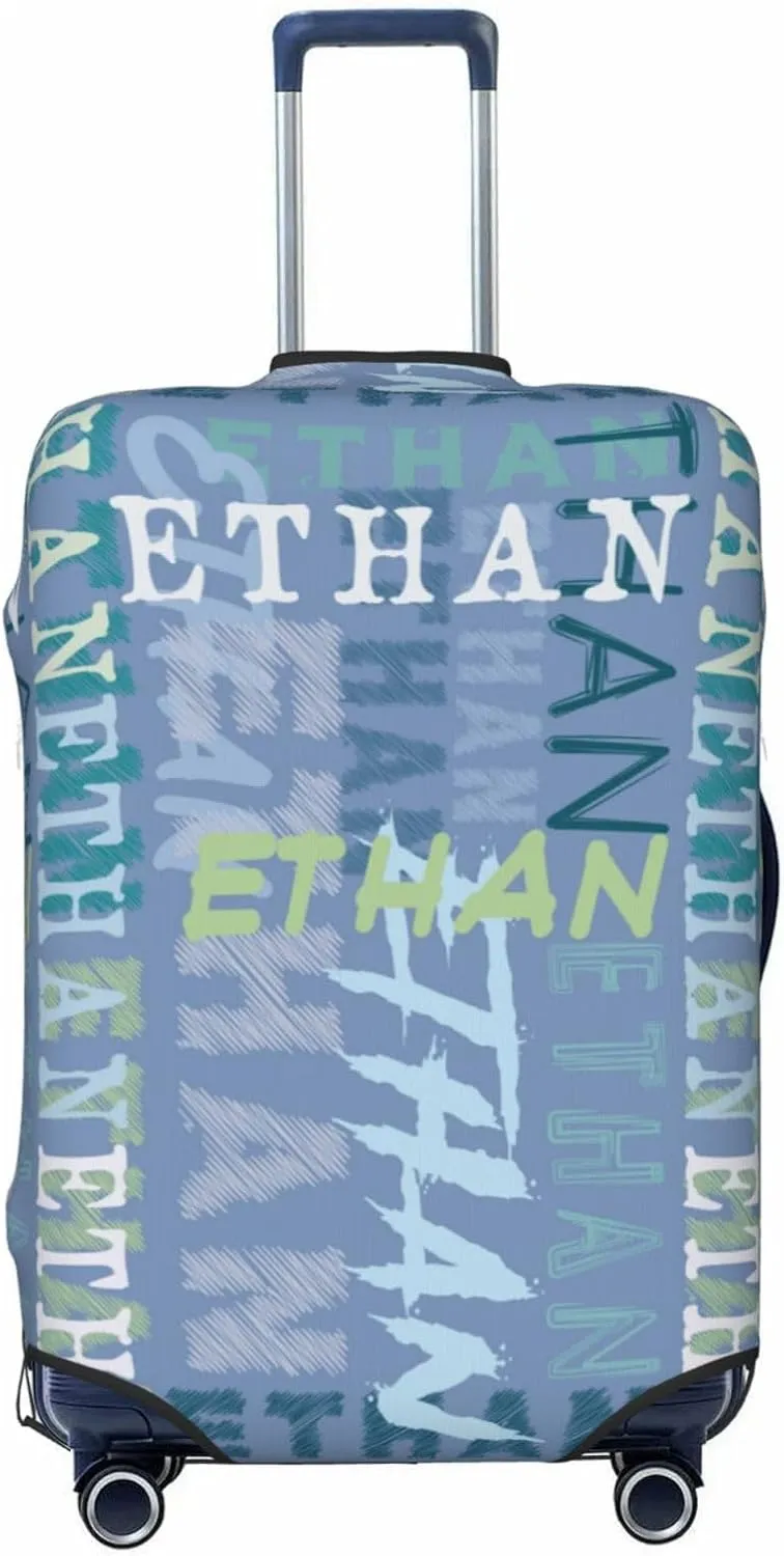 Custom Luggage Cover Personalized Travel Suitcase Protector Add Your Own Name Photo Text Elastic Washable Baggage Covers For Kid And Adult 4 Sizes