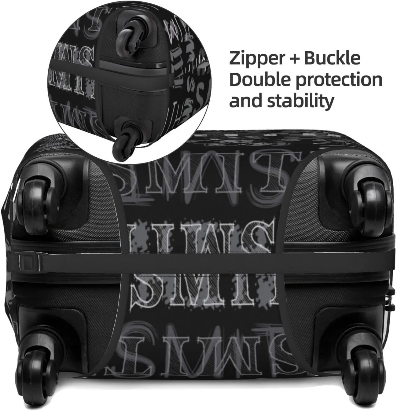Custom Luggage Cover Personalized Travel Suitcase Protector Add Your Own Name Photo Text Elastic Washable Baggage Covers For Kid And Adult 4 Sizes
