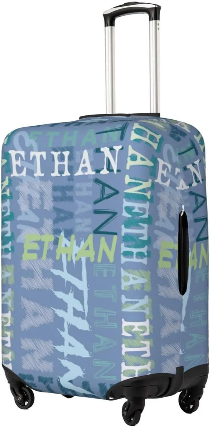 Custom Luggage Cover Personalized Travel Suitcase Protector Add Your Own Name Photo Text Elastic Washable Baggage Covers For Kid And Adult 4 Sizes