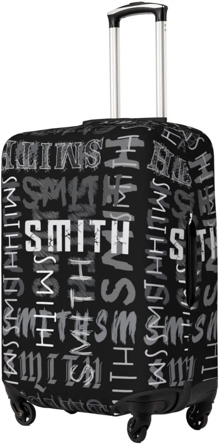 Custom Luggage Cover Personalized Travel Suitcase Protector Add Your Own Name Photo Text Elastic Washable Baggage Covers For Kid And Adult 4 Sizes