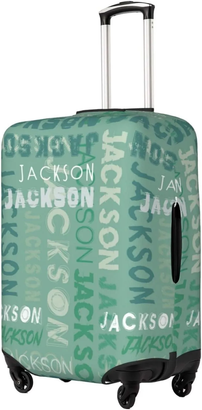 Custom Luggage Cover Personalized Travel Suitcase Protector Add Your Own Name Photo Text Elastic Washable Baggage Covers For Kid And Adult 4 Sizes