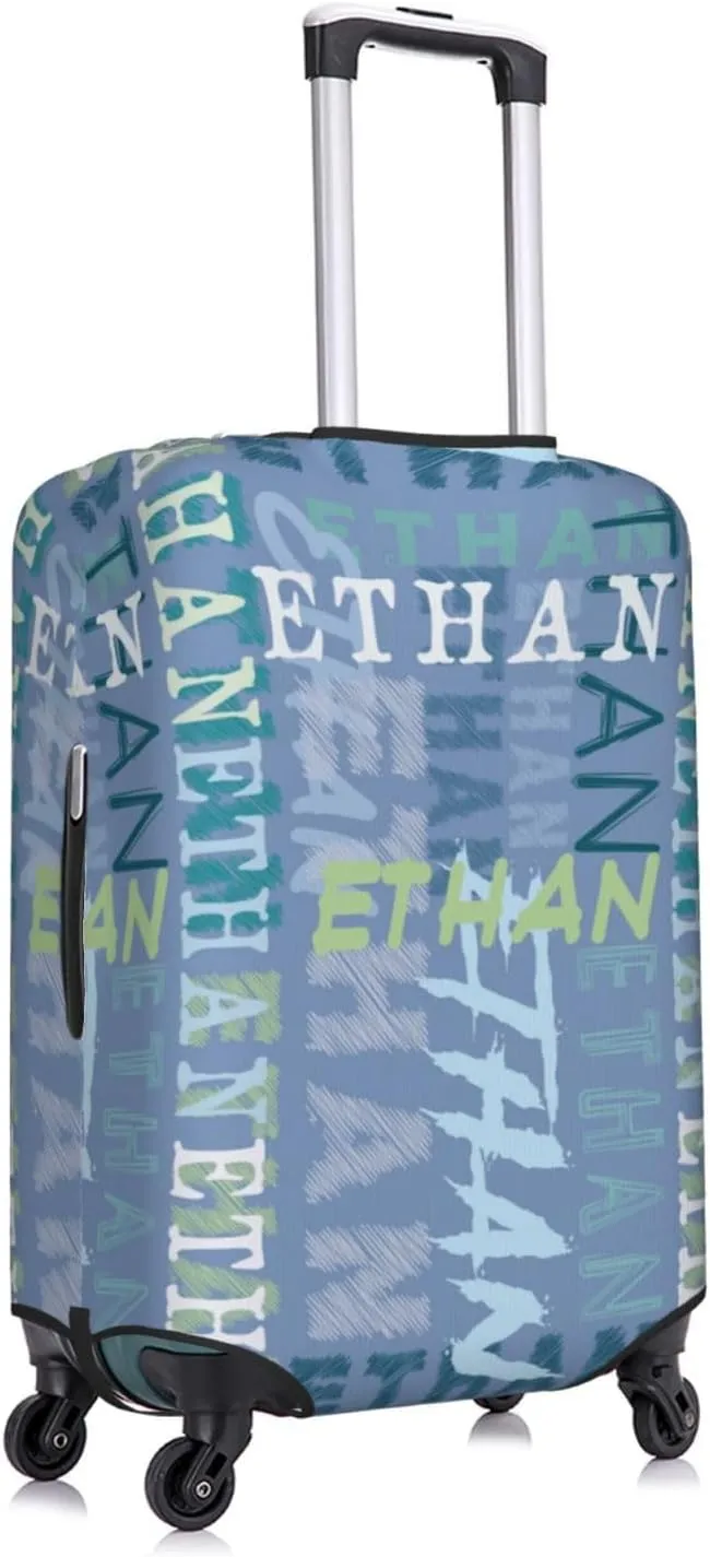 Custom Luggage Cover Personalized Travel Suitcase Protector Add Your Own Name Photo Text Elastic Washable Baggage Covers For Kid And Adult 4 Sizes