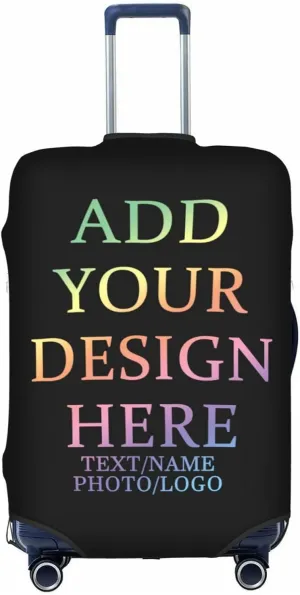 Custom Personalized Travel Luggage Cover Protector for Suitcase L(27-30 inch luggage)