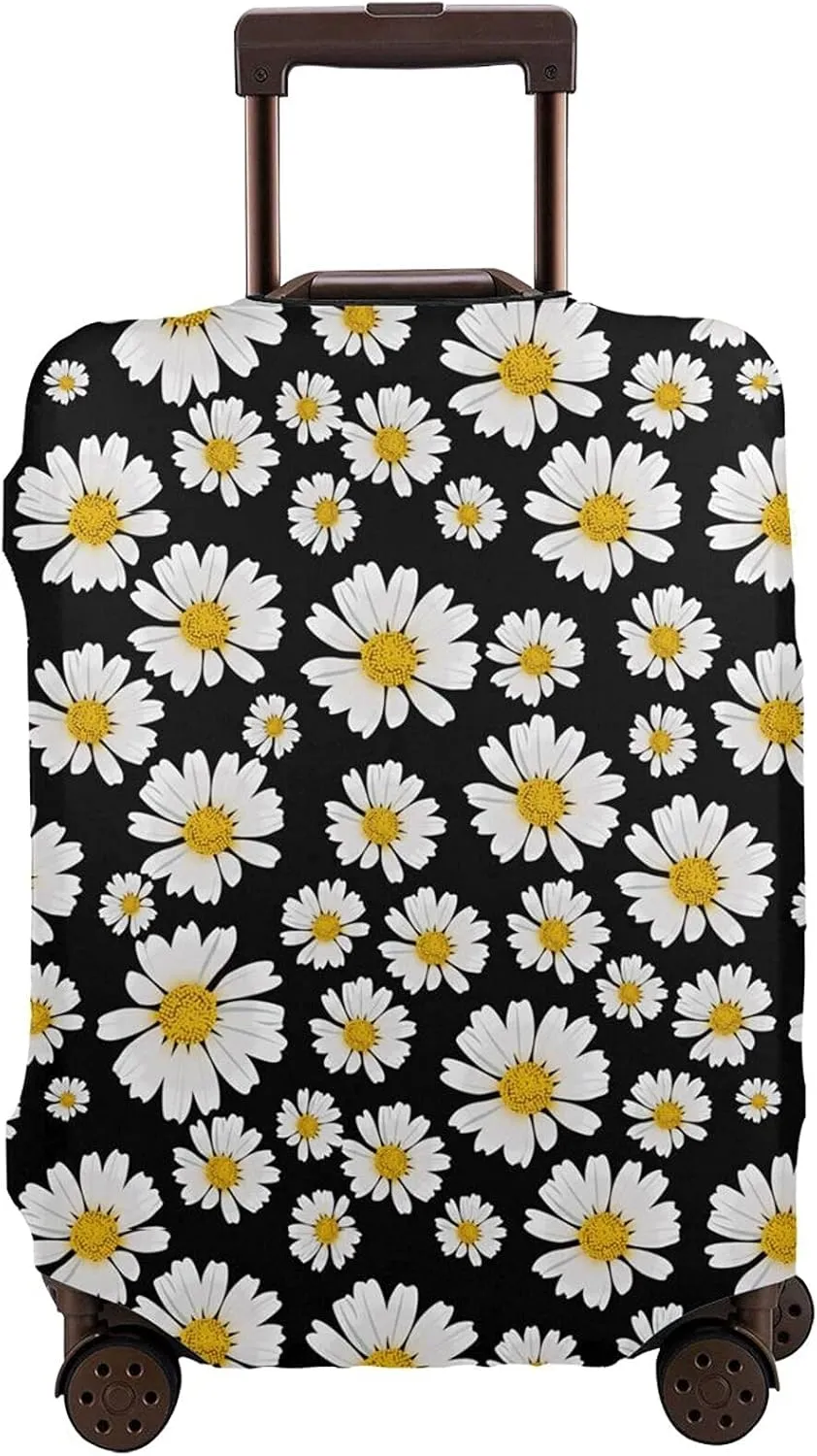 Daisy Luggage Covers for Suitcase Washable Suitcase Cover Luggage Cover Protector An-ti Scratch Polyester Printed for Travel Suitcase L(27-30 inch luggage)