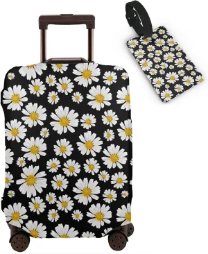 Daisy Luggage Covers for Suitcase Washable Suitcase Cover Luggage Cover Protector An-ti Scratch Polyester Printed for Travel Suitcase L(27-30 inch luggage)