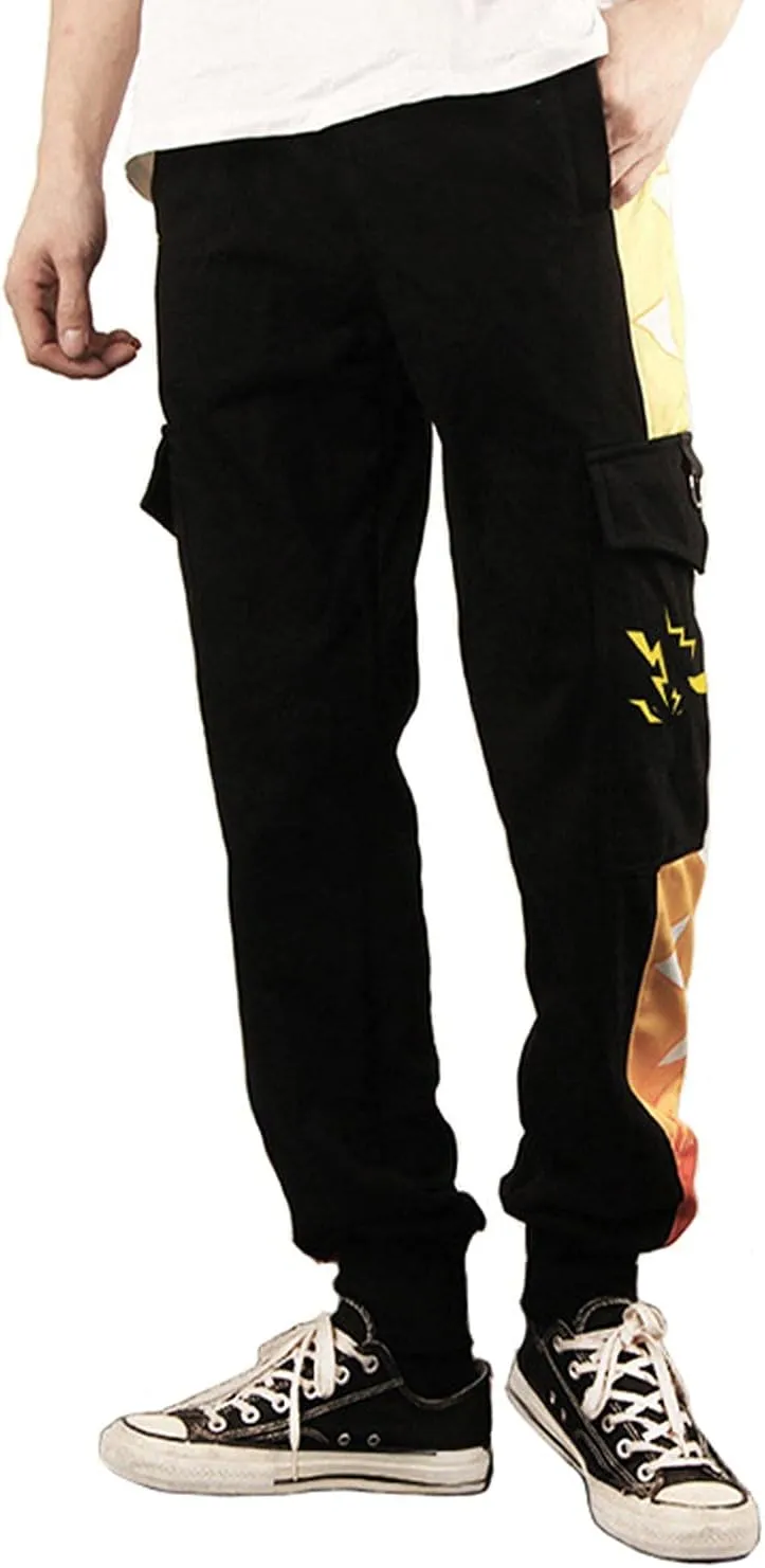 Demon Pants Anime Cargo Jogger Pants Casual Sweatpants Running Trousers with Pockets Hip Hop
