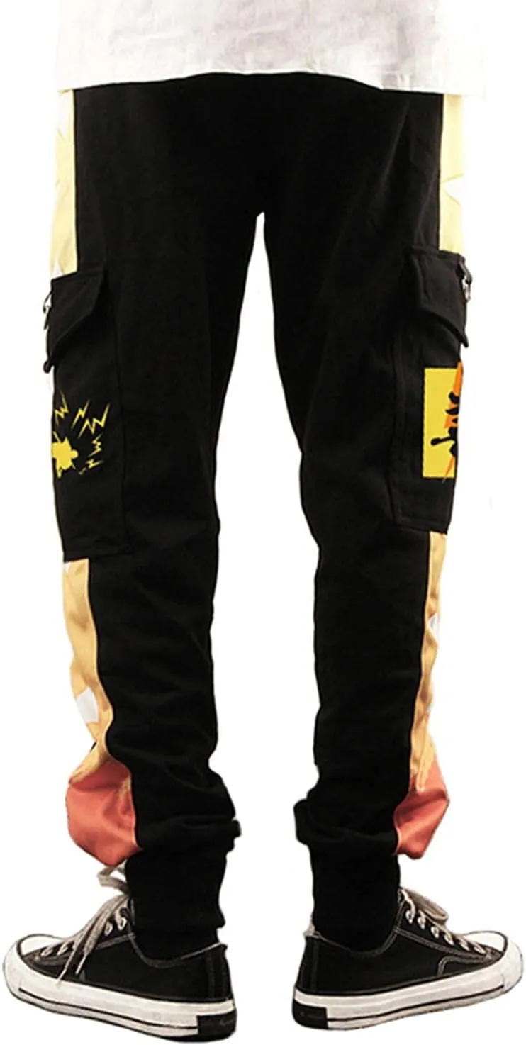 Demon Pants Anime Cargo Jogger Pants Casual Sweatpants Running Trousers with Pockets Hip Hop