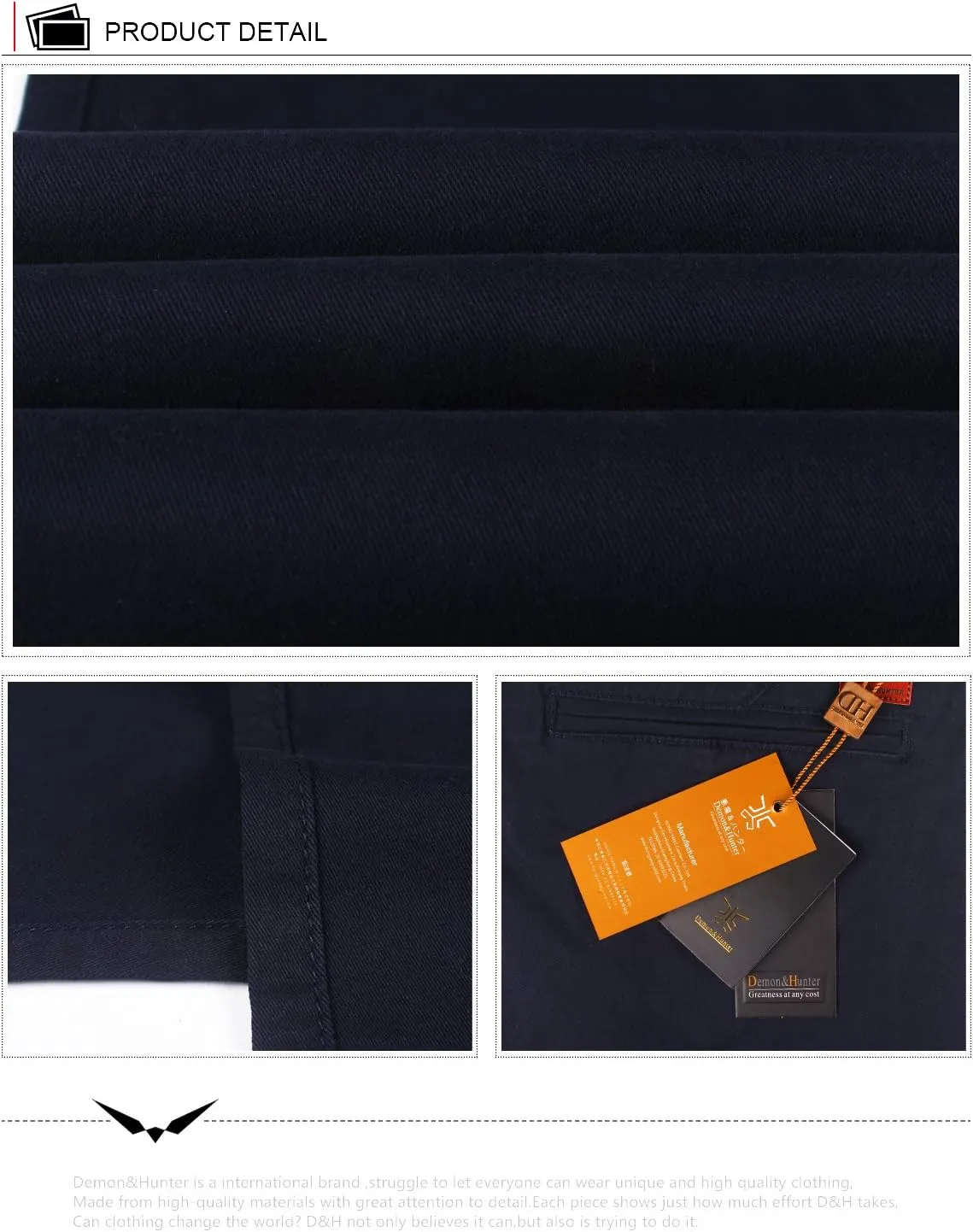 Demon&Hunter 910X Series Men's Skinny Fit Stretch Pant