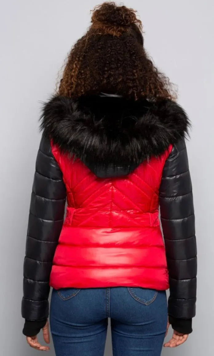 Dont Color Block Me Puffer Jacket