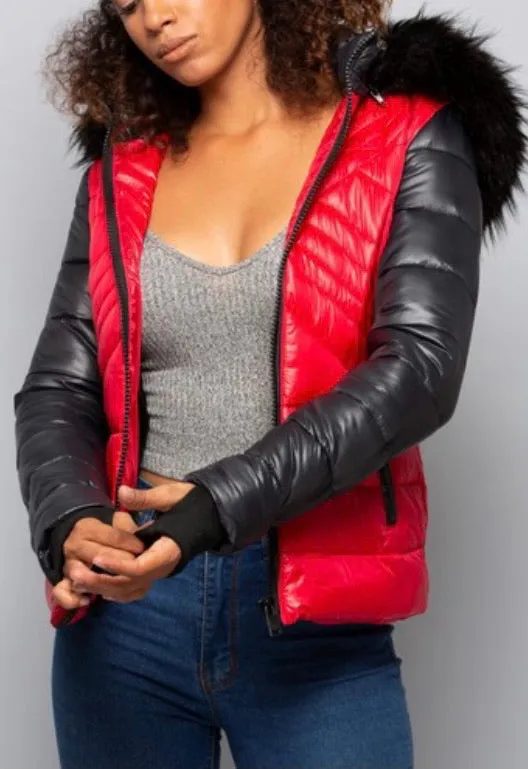 Dont Color Block Me Puffer Jacket