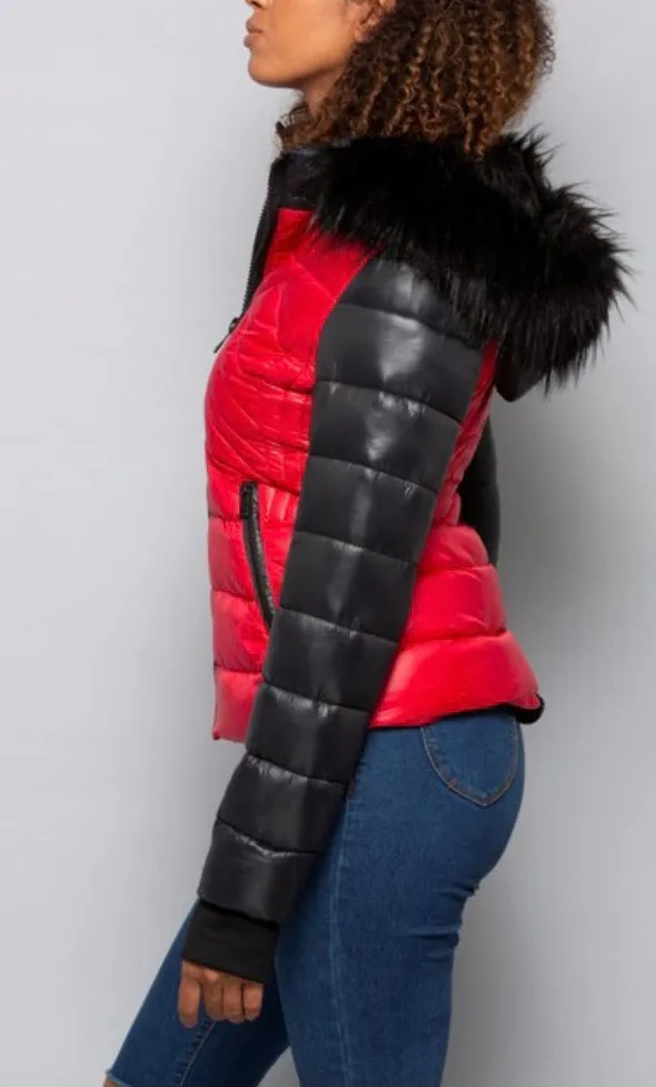 Dont Color Block Me Puffer Jacket