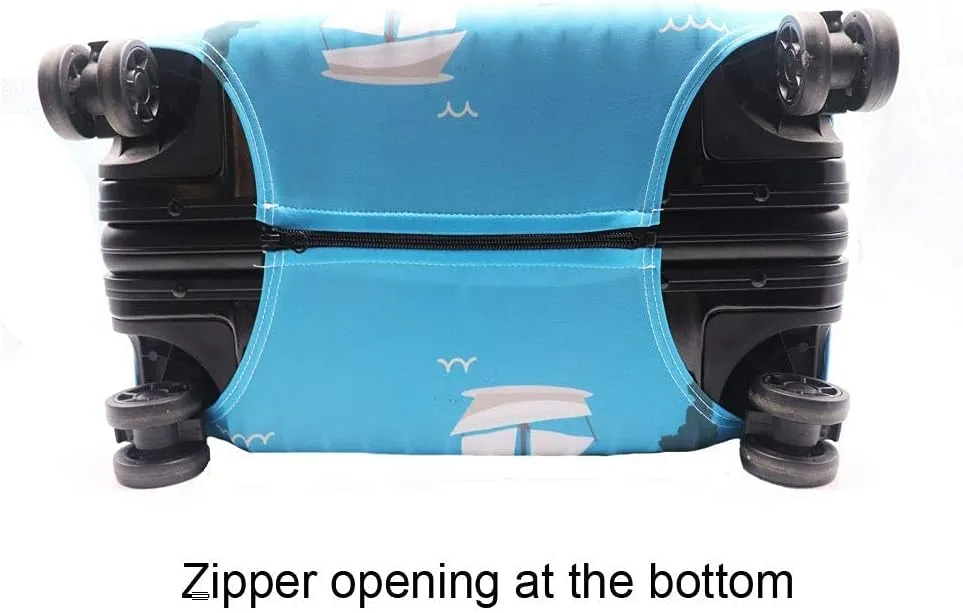 Elastic Travel Luggage Cover Travel Suitcase Protective Cover for Trunk Case Apply to 19''-32'' Suitcase Cover (T2087, M)