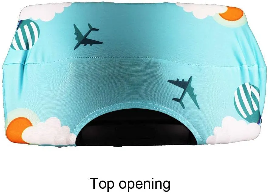 Elastic Travel Luggage Cover Travel Suitcase Protective Cover for Trunk Case Apply to 19''-32'' Suitcase Cover (T2087, M)