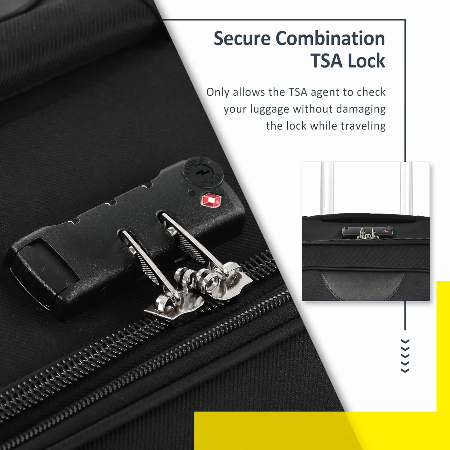 Expandable Softside Luggage Sets 3 Piece, Upright Spinner Suitcase Sets, Lightweight Durable Travel Softshell Set TSA Lock, 20in/24in/28in, Black