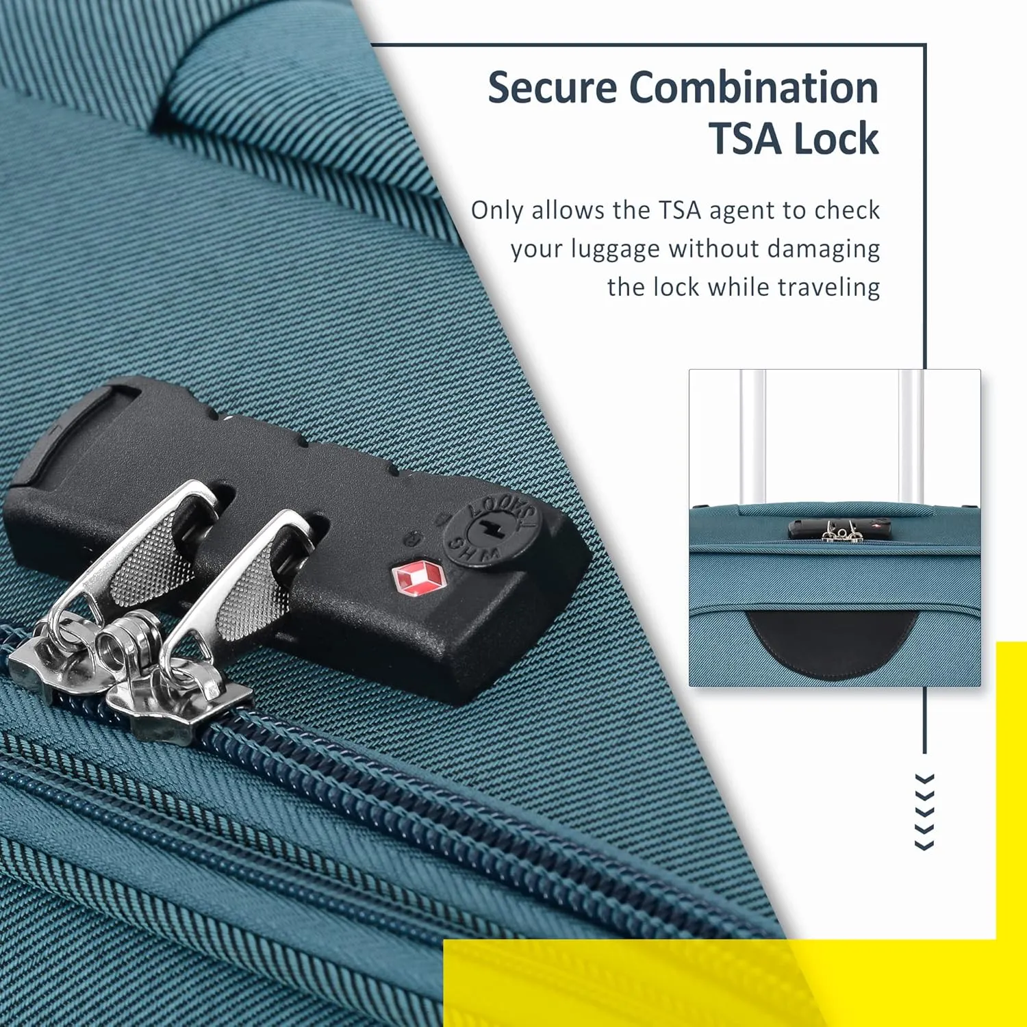 Expandable Softside Luggage Sets 3 Piece, Upright Spinner Suitcase Sets, Lightweight Durable Travel Softshell Set TSA Lock, 20in/24in/28in, Green