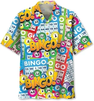 Funny Bingo Shirt Hawaiian Style, Bingo Game Team Shirt, Bingo Lovers Gifts, Bingo Shirt Button Down Size S-5XL