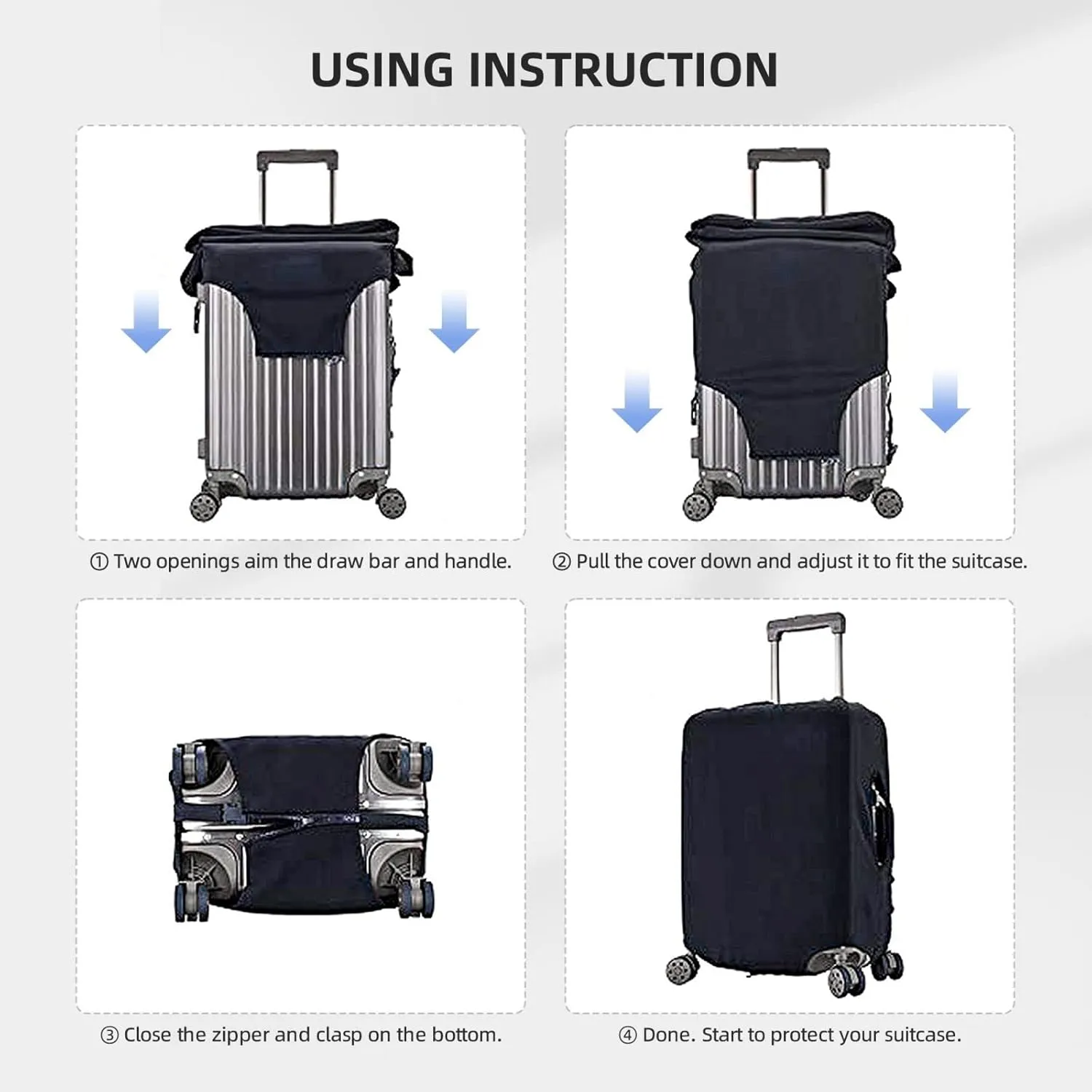 Game Slogans And Gamepads Luggage Suitcase Covers Elastic Washable Video Game Controller Theme Luggage Protector Travel Suitcase Protective Cover For Kid And Adult, M (Fit 22-24 Inch Luggage)