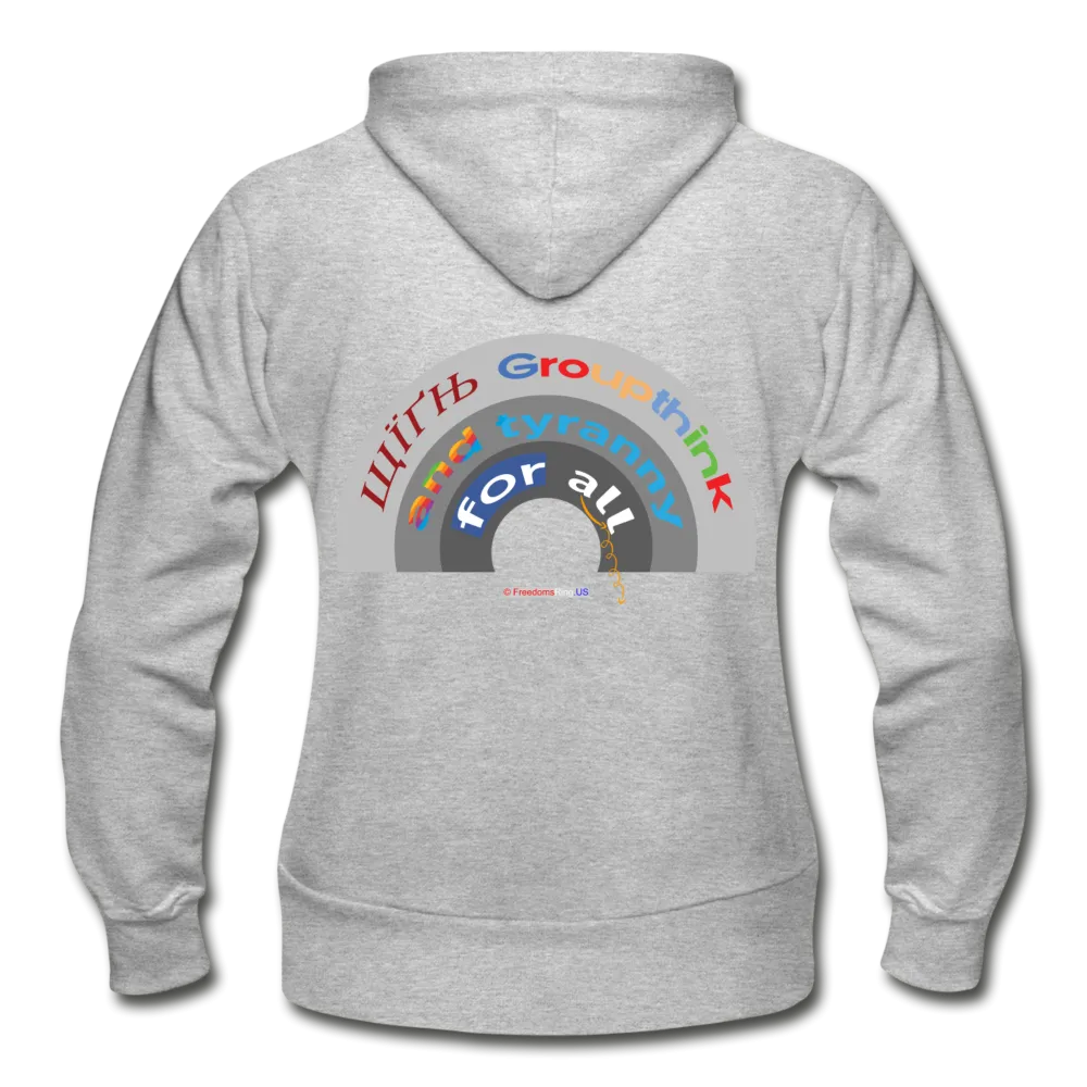 GROUPTHINK RAINBOW - Gildan Heavy Blend Women's Zip Hoodie