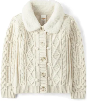 Gymboree Girls' and Toddler Long Sleeve Button Front Cardigan
