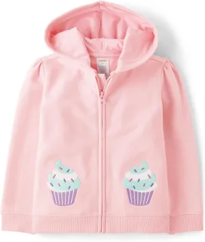 Gymboree Girls And Toddler Long Sleeve Zip Up Hoodie Sweatshirt