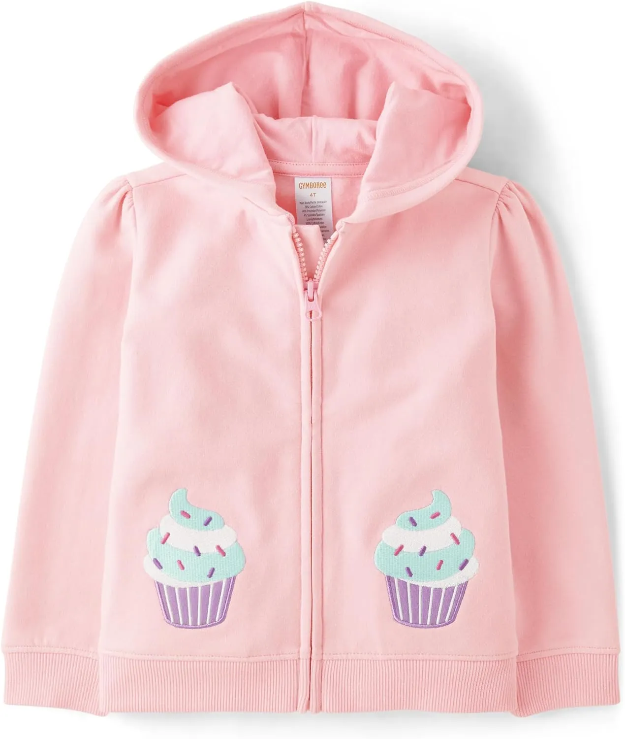Gymboree Girls And Toddler Long Sleeve Zip Up Hoodie Sweatshirt