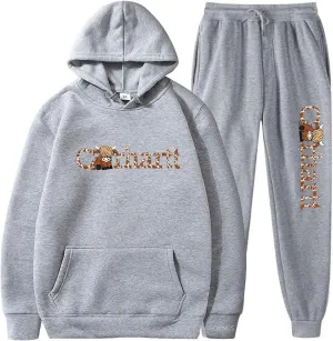 Highland Cow Hoodie Womens 2 Piece Outfits Cow Print Sweatsuit Sets with Joggers Sweatpants Fun Cow Lover Gift