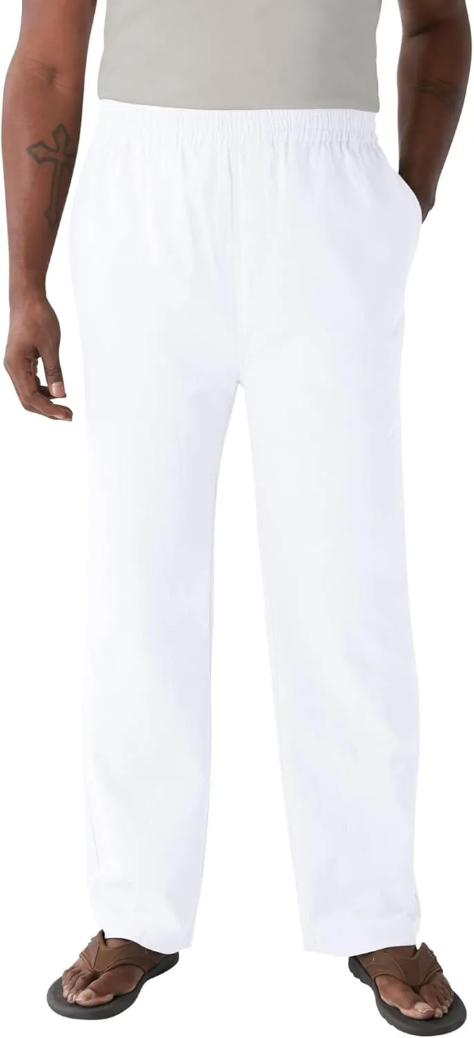 KingSize Men's Big & Tall Elastic Waist Gauze Cotton Pants