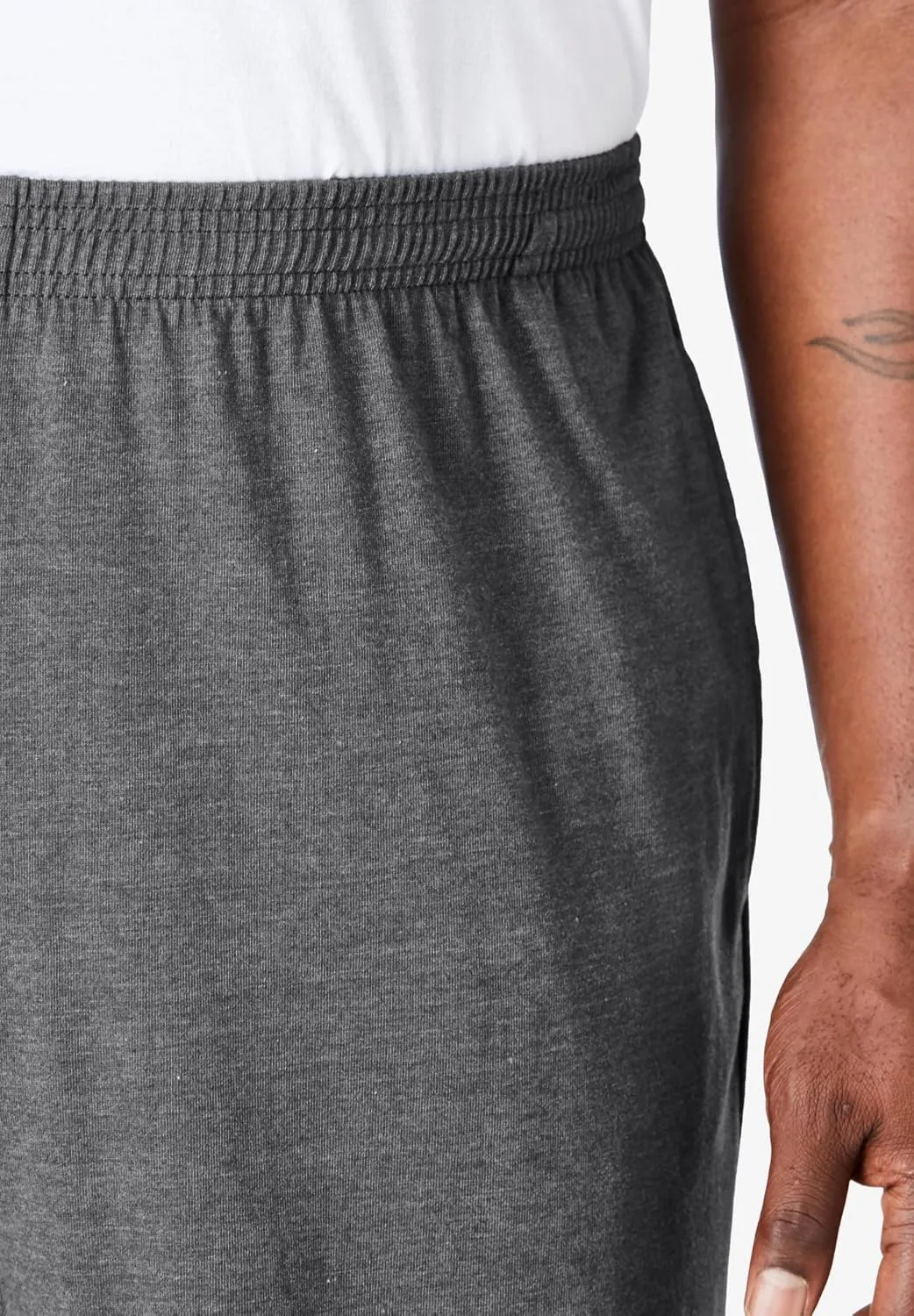 KingSize Men's Big & Tall Lightweight Jersey Open Bottom Sweatpants