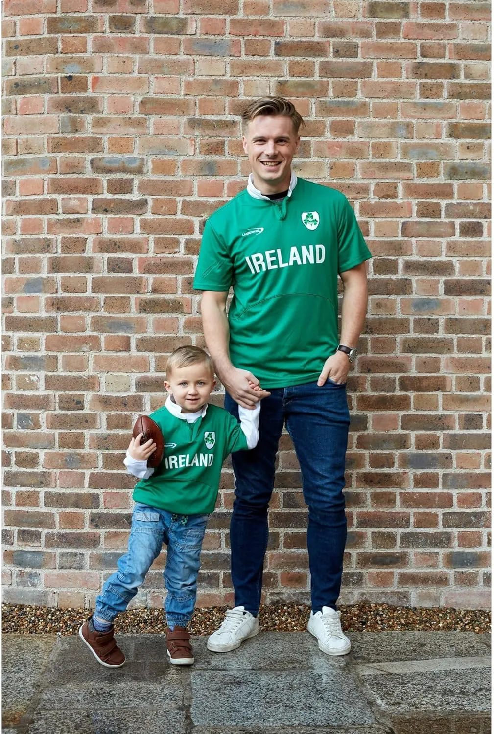 Lansdowne Green Ireland Shamrock Performance Short Sleeve Rugby Shirt